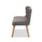 Baxton Studio Melody Grey and Natural Wood Finishing 3-Seater Settee Bench 131-7103 - alternate 2